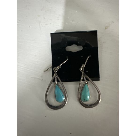 925 Earrings Dangles Drops Vintage Sterling Silver SX 925 Thailand 5.89g - Picture 2 of 6